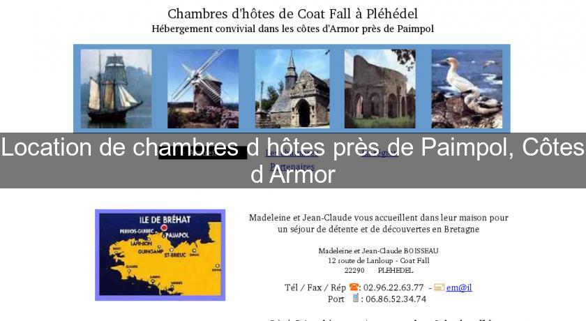 Location de chambres d'hôtes près de Paimpol, Côtes d'Armor