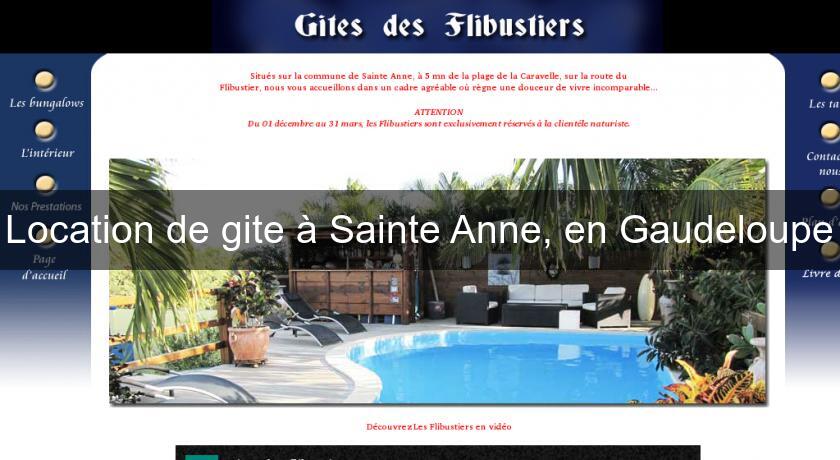 Location de gite à Sainte Anne, en Gaudeloupe