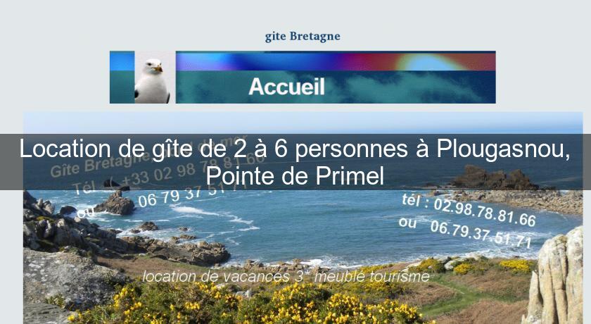 Location de gîte de 2 à 6 personnes à Plougasnou, Pointe de Primel