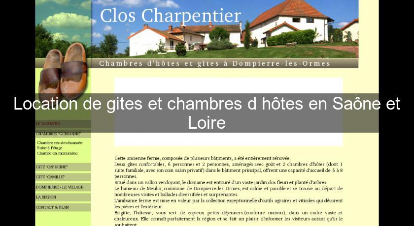 Location de gites et chambres d'hôtes en Saône et Loire Location de gites et chambres d'hôtes en Saône et Loire