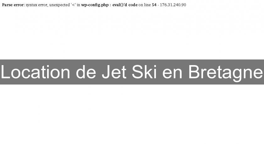 Location de Jet Ski en Bretagne