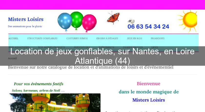 Location de jeux gonflables, sur Nantes, en Loire Atlantique (44)