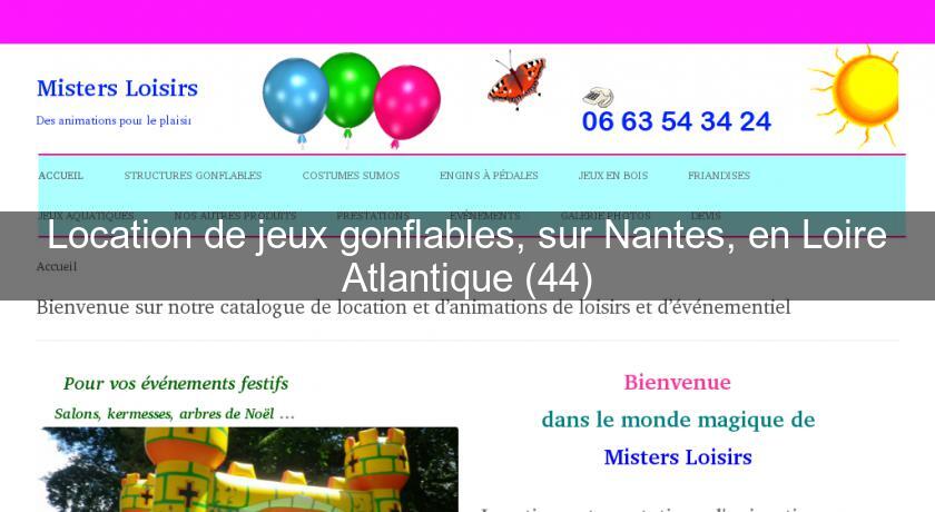 Location de jeux gonflables, sur Nantes, en Loire Atlantique (44) Location de jeux gonflables, sur Nantes, en Loire Atlantique (44)