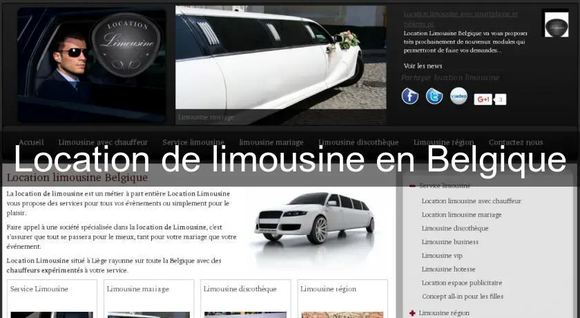 Location de limousine en Belgique