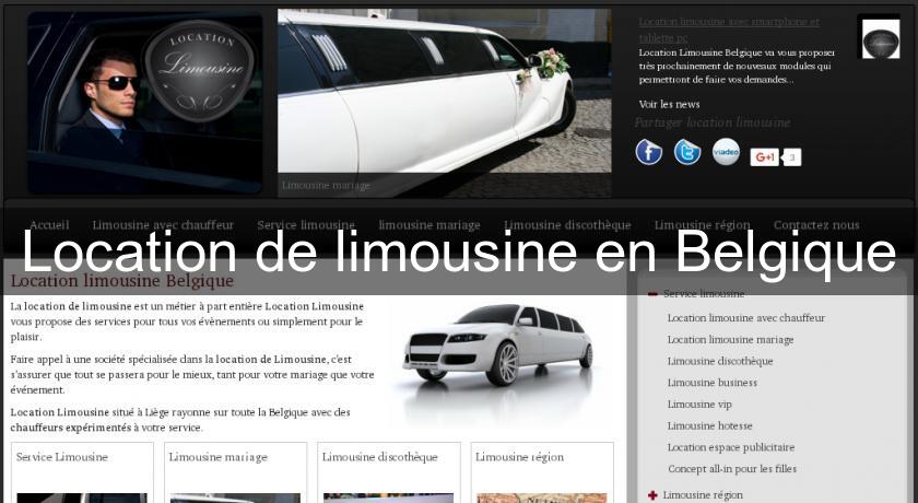 Location de limousine en Belgique Location de limousine en Belgique