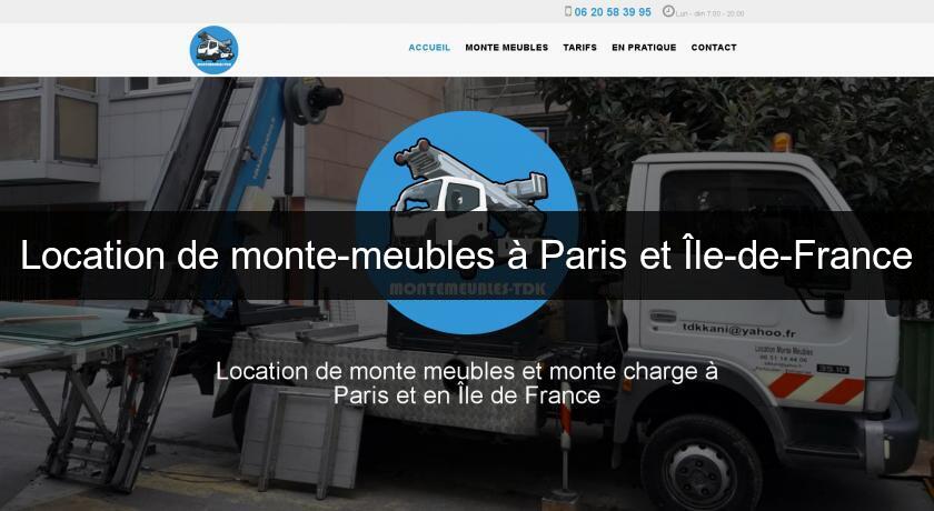 Location de monte-meubles à Paris et Île-de-France Location de monte-meubles à Paris et Île-de-France