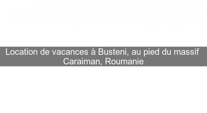 Location de vacances à Busteni, au pied du massif Caraiman, Roumanie Location de vacances à Busteni, au pied du massif Caraiman, Roumanie