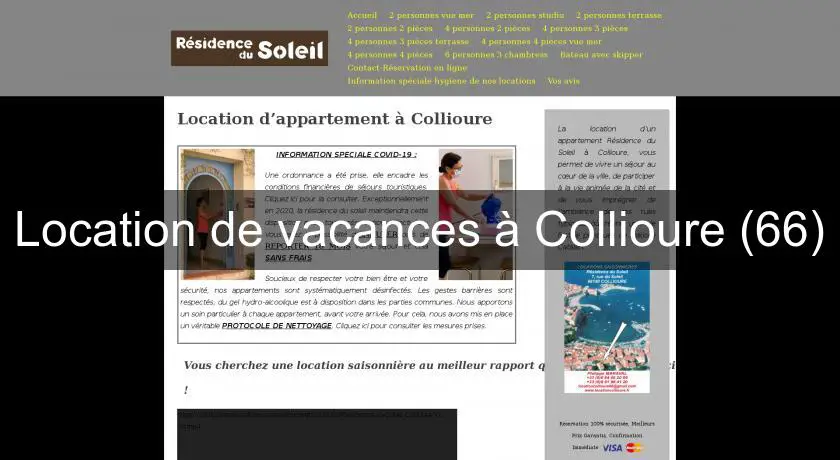Location de vacances à Collioure (66)
