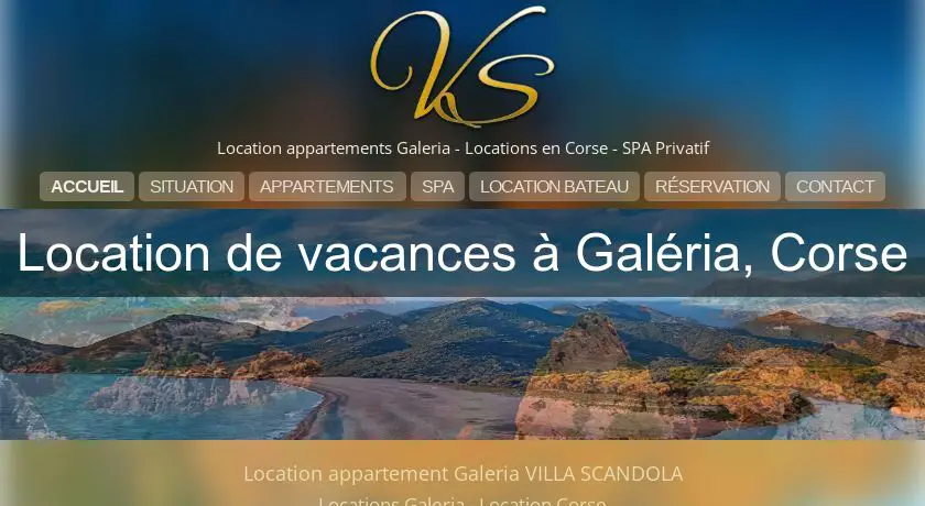Location de vacances à Galéria, Corse