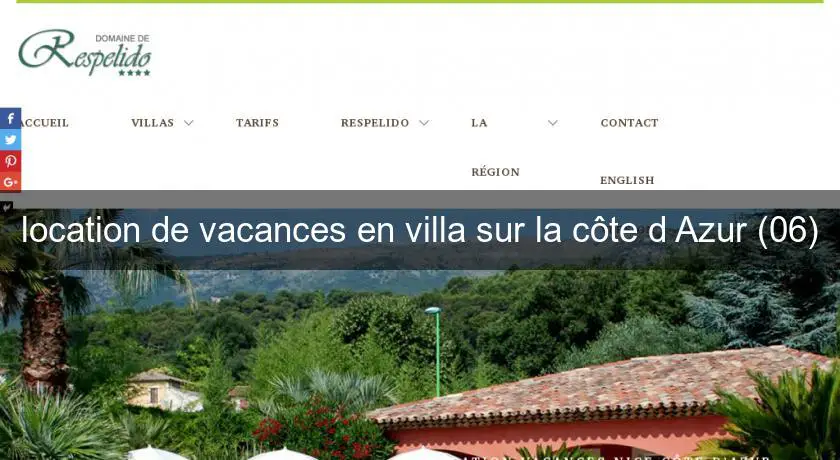 location de vacances en villa sur la côte d'Azur (06)