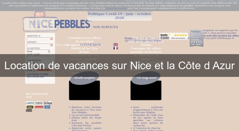 Location de vacances sur Nice et la Côte d'Azur