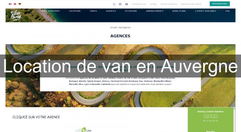 Location de van en Auvergne Location de van en Auvergne