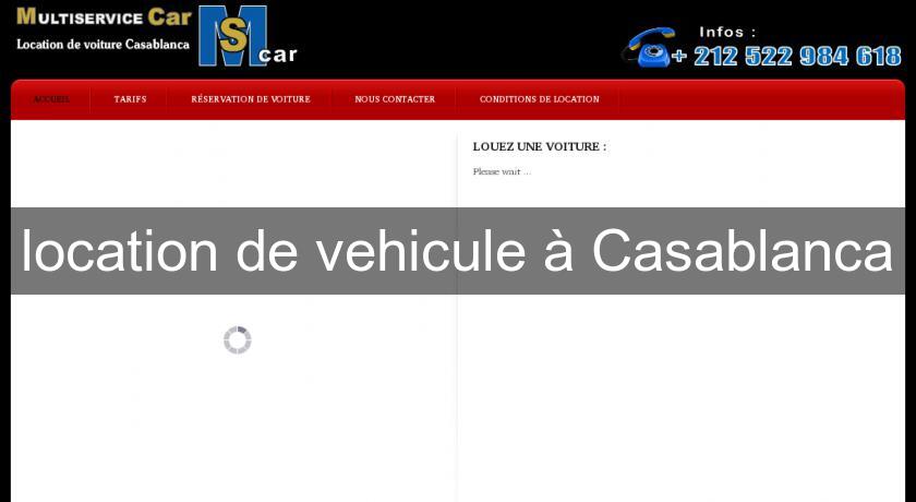 location de vehicule à Casablanca