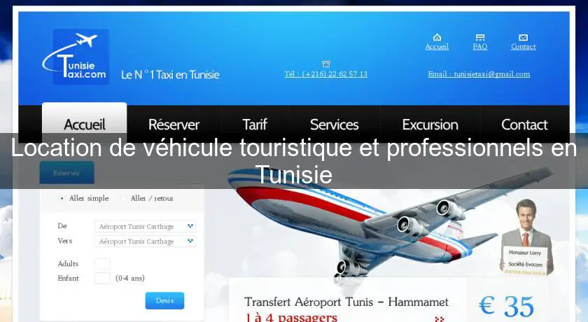 Location de véhicule touristique et professionnels en Tunisie