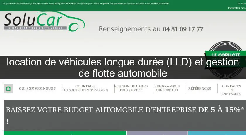location de véhicules longue durée (LLD) et gestion de flotte automobile