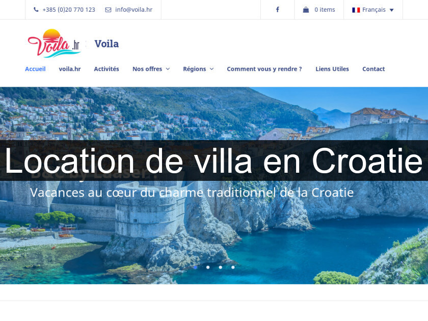 Location de villa en Croatie