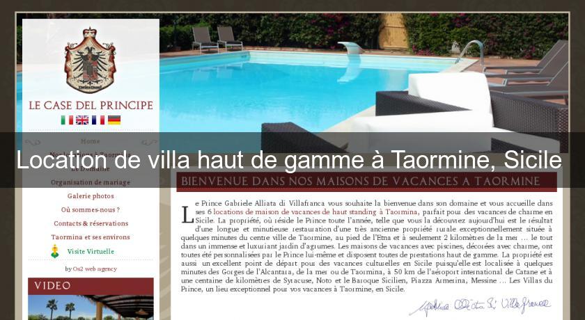 Location de villa haut de gamme à Taormine, Sicile Location de villa haut de gamme à Taormine, Sicile