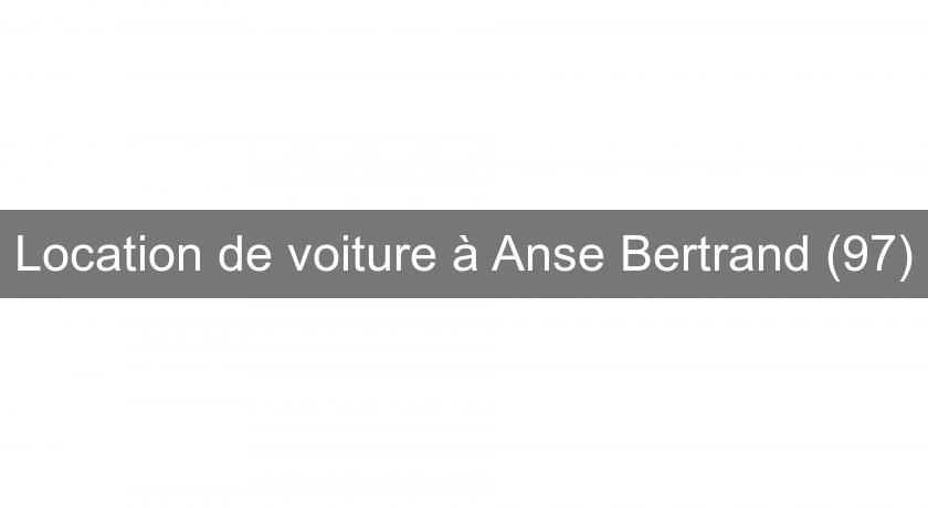 Location de voiture à Anse Bertrand (97)