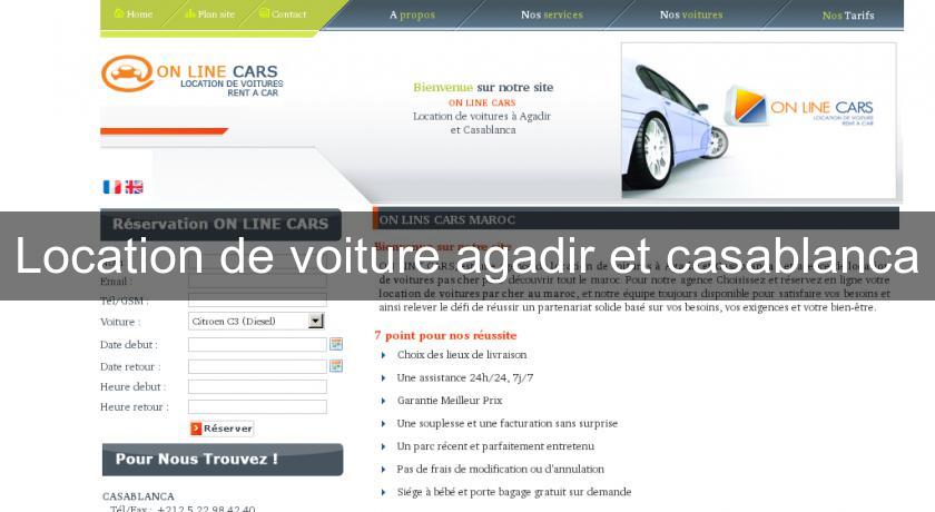 Location de voiture agadir et casablanca