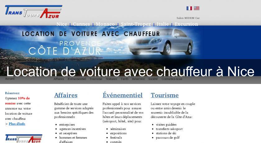 Location de voiture avec chauffeur à Nice Location de voiture avec chauffeur à Nice