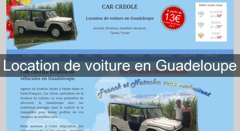 Location de voiture en Guadeloupe