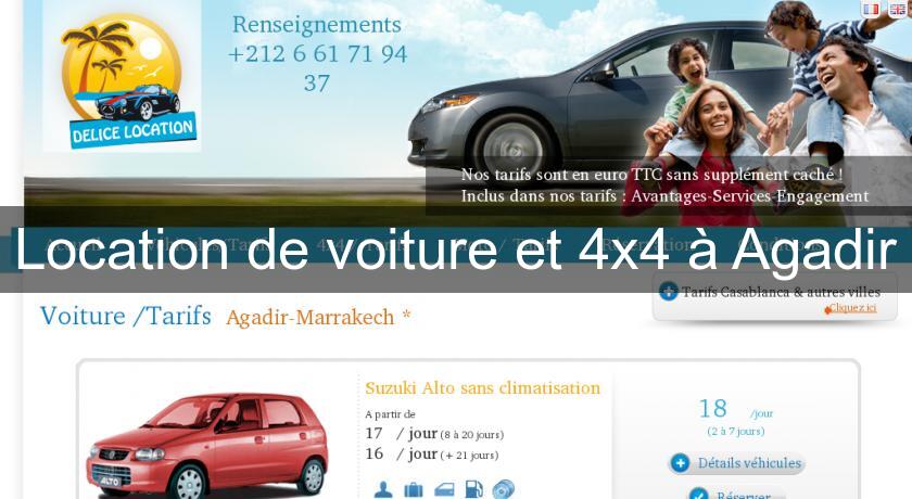 Location de voiture et 4x4 à Agadir Location de voiture et 4x4 à Agadir