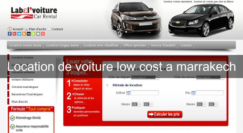 Location de voiture low cost a marrakech