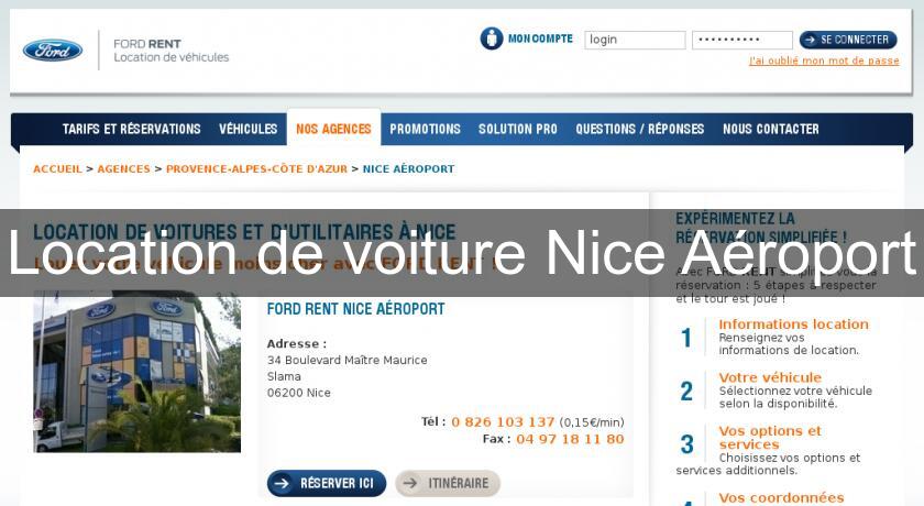 Location de voiture Nice Aéroport