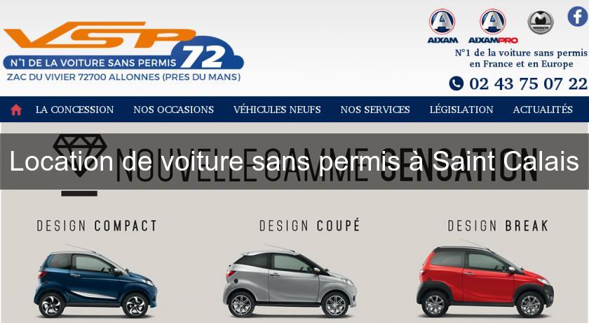 Location de voiture sans permis à Saint Calais