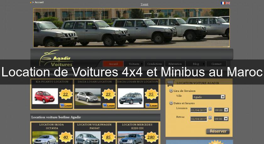 Location de Voitures 4x4 et Minibus au Maroc