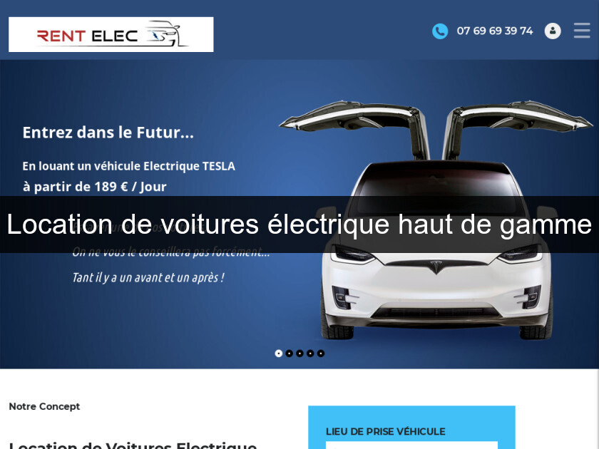 Location de voitures électrique haut de gamme