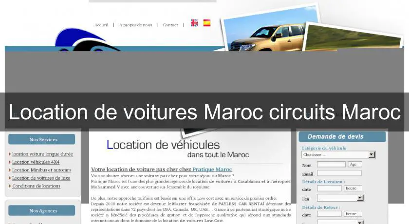 Location de voitures Maroc circuits Maroc