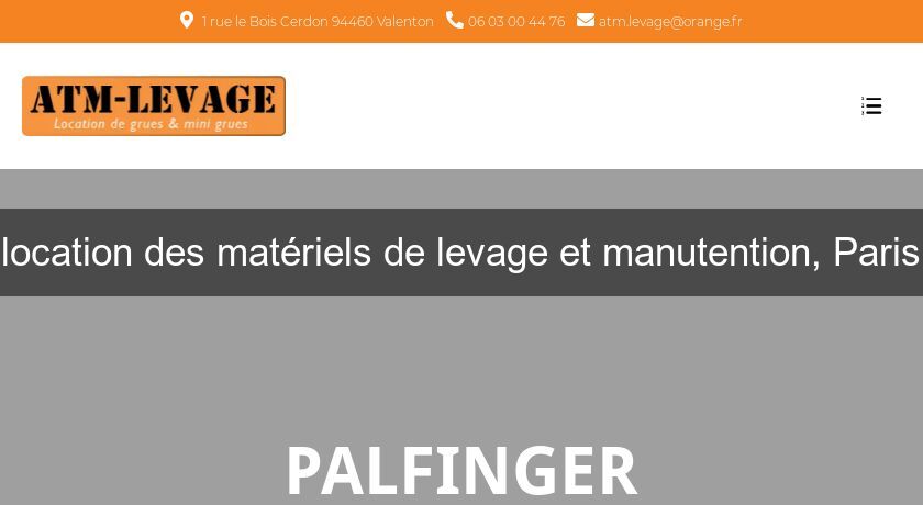 location des matériels de levage et manutention, Paris location des matériels de levage et manutention, Paris