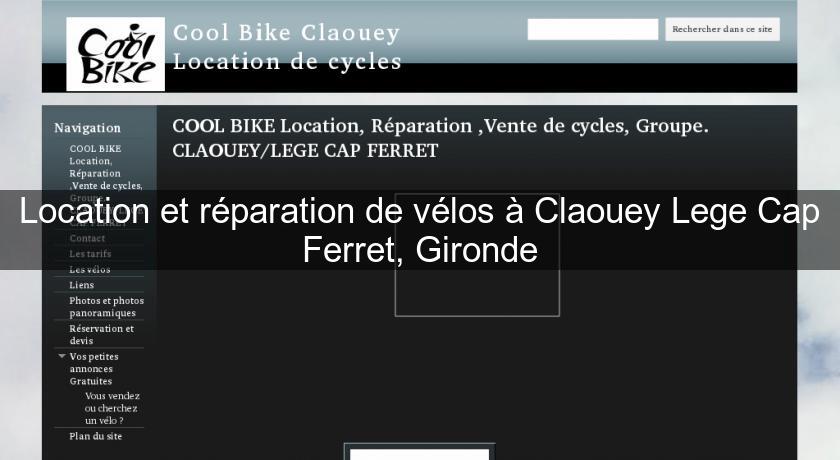 Location et réparation de vélos à Claouey Lege Cap Ferret, Gironde