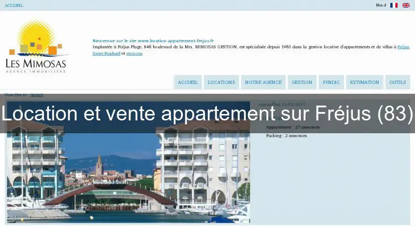Location et vente appartement sur Fréjus (83)