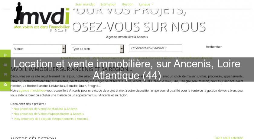 Location et vente immobilière, sur Ancenis, Loire Atlantique (44) Location et vente immobilière, sur Ancenis, Loire Atlantique (44)