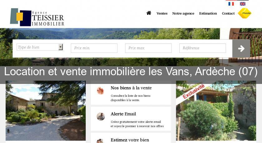 teissier les vans location