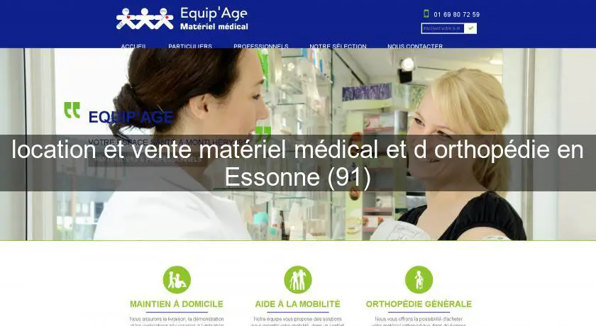 location et vente matériel médical et d'orthopédie en Essonne (91)