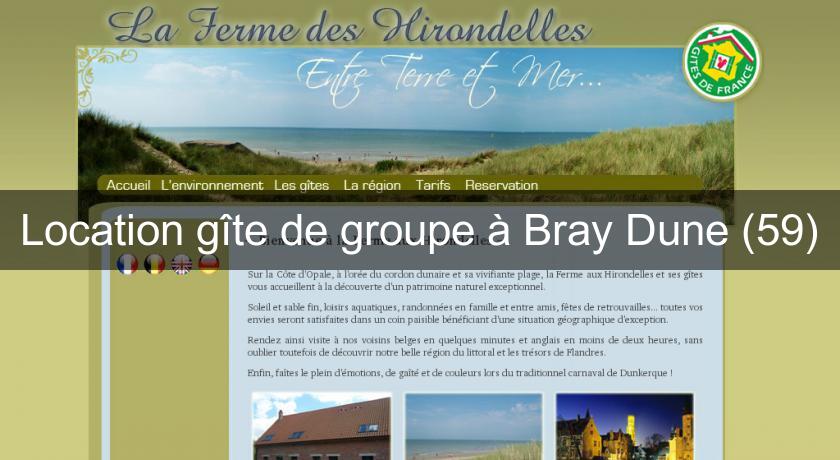 Location gîte de groupe à Bray Dune (59)