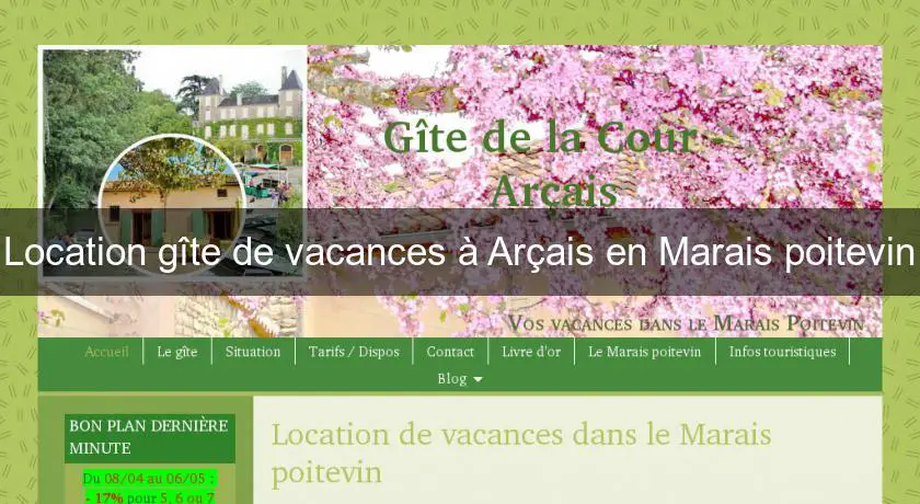 Location gîte de vacances à Arçais en Marais poitevin