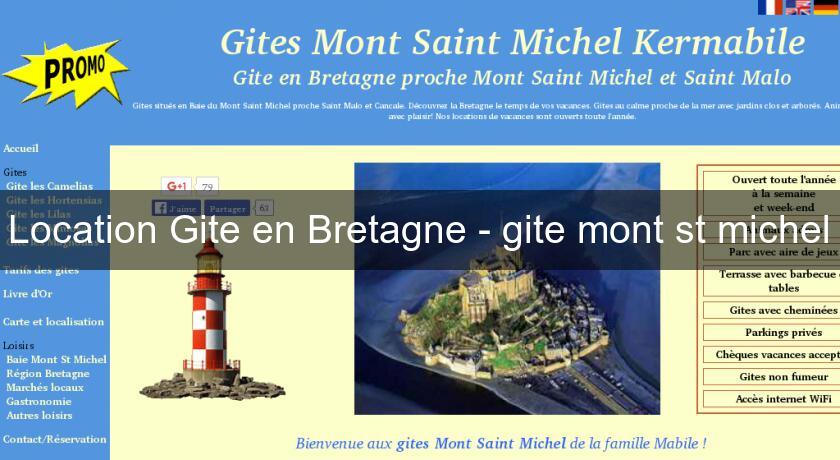 Location Gite en Bretagne - gite mont st michel