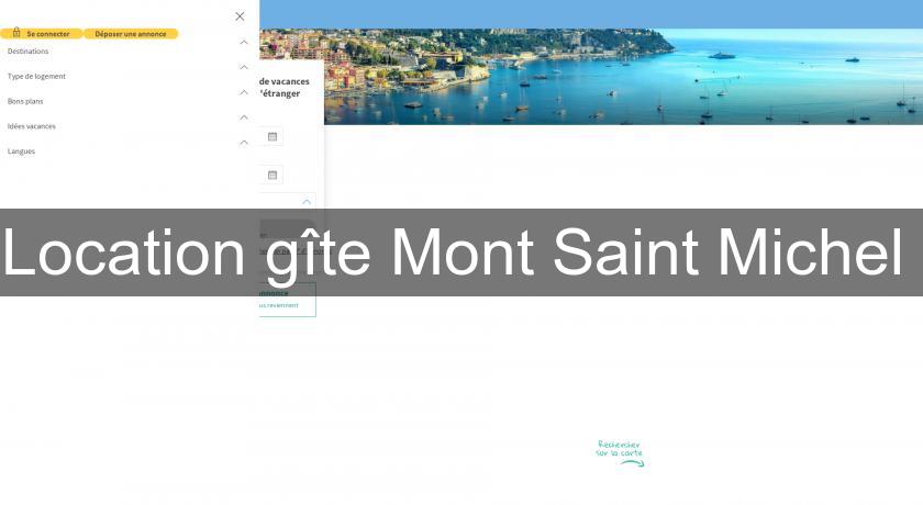 Location gîte Mont Saint Michel 