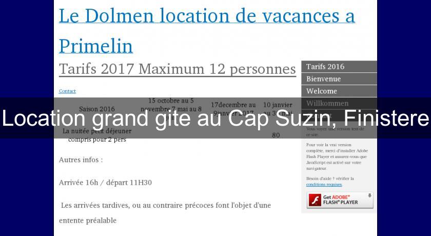 Location grand gite au Cap Suzin, Finistere