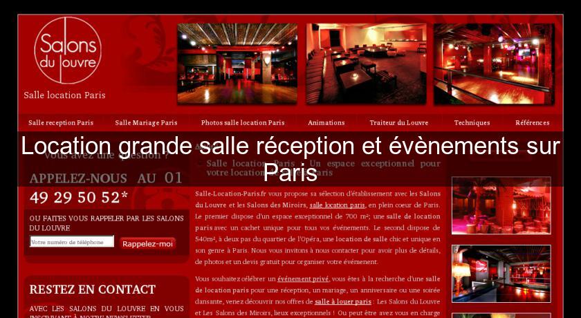 Location grande salle réception et évènements sur Paris Location grande salle réception et évènements sur Paris