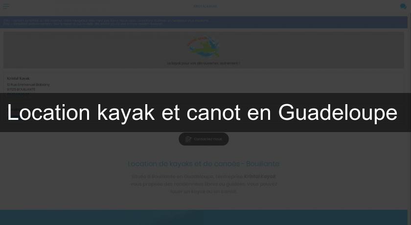 Location kayak et canot en Guadeloupe Location kayak et canot en Guadeloupe