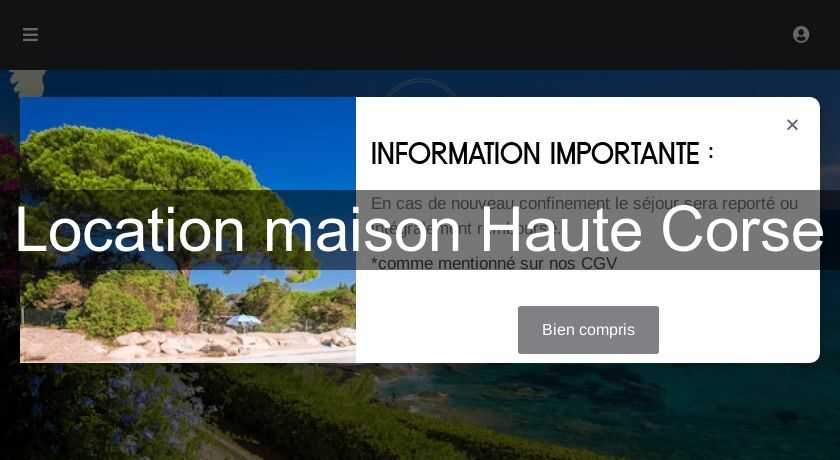 Location maison Haute Corse