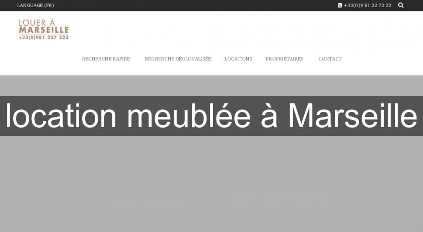 location meublée à Marseille