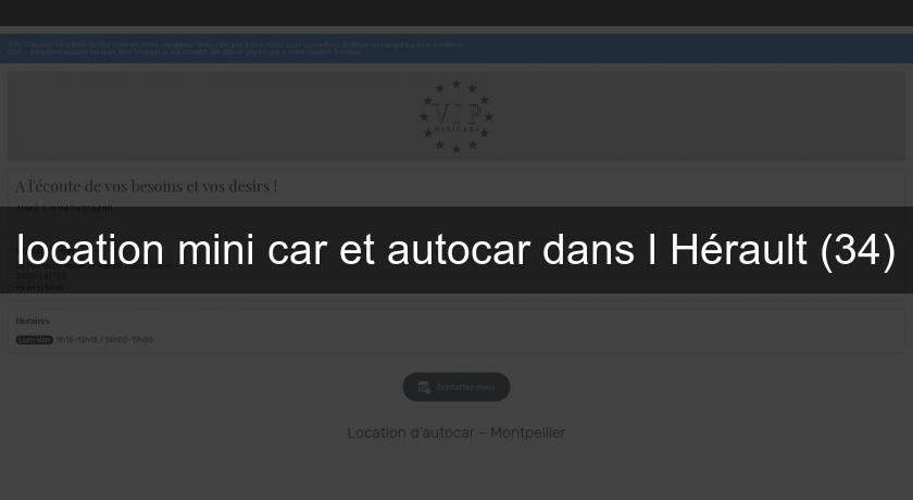 location mini car et autocar dans l'Hérault (34)
