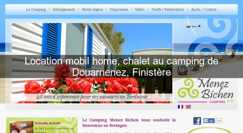 Location mobil home, chalet au camping de Douarnenez, Finistère