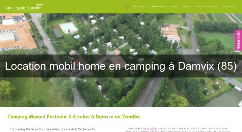Location mobil home en camping à Damvix (85)
